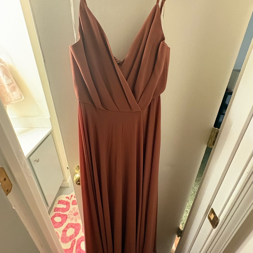Lulu's Terracotta Maxi Dress